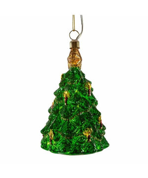 5" Glass Illuminated Gems USB Warm White LED Christmas Tree Ornament 2
