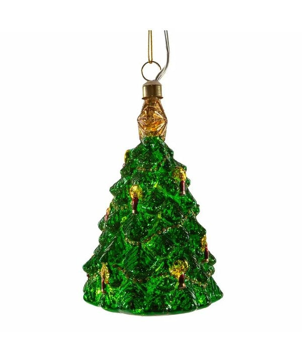 5" Glass Illuminated Gems USB Warm White LED Christmas Tree Ornament 2