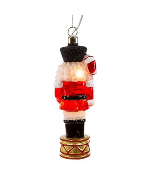 5.75" Glass Illuminated Gems USB Warm White LED Nutcracker Ornament 3