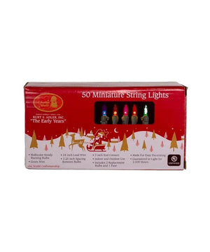9.2' 50 Light UL Multicolor Light Green Wire Light Set 4