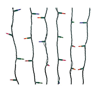 9.2' 50 Light UL Multicolor Light Green Wire Light Set 1