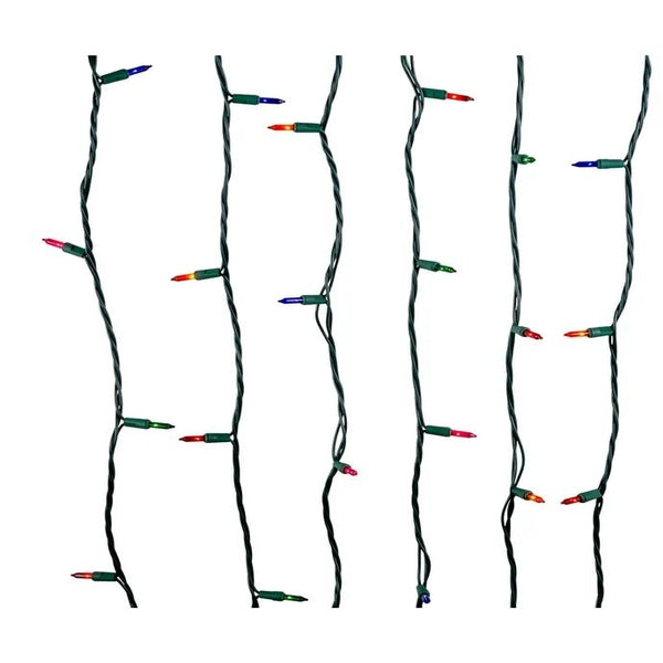 9.2' 50 Light UL Multicolor Light Green Wire Light Set 1