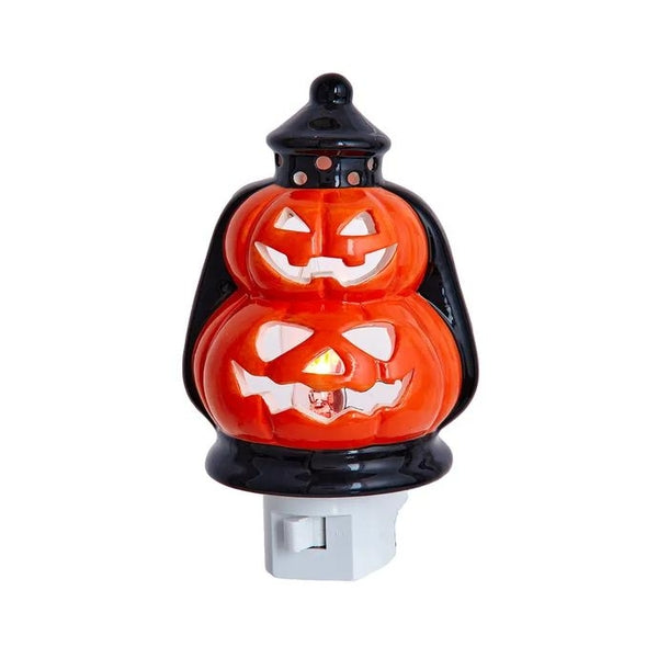 6.5" Halloween Jack-O-Lantern Flicker Flame Night Light 1