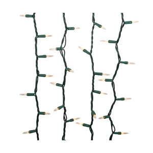 18.5' 100 Light UL Clear Light Green Wire Light Set 1