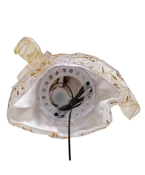 12" Battery Operated Gold Fiber Optic Color Changing LED Angel Tree Topper 4