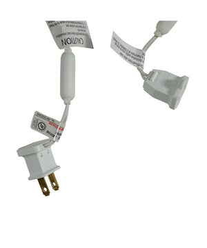 24.5' 50 Light UL Pure White Frost Twinkle 5MM LED White Wire Light Set 3