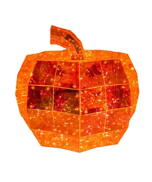 200 Light 10" Orange Lighted Magical Iridescence Holographic Jack-O-Lantern 2
