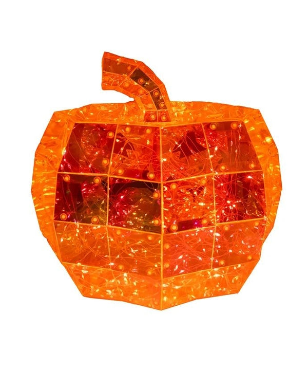200 Light 10" Orange Lighted Magical Iridescence Holographic Jack-O-Lantern 2