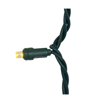 16' 50 Light UL Warm White Coaxial LED Bulk Decorator's Light Set With Green Wire 3