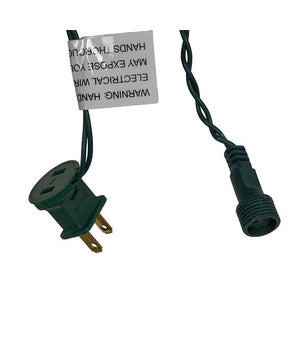16' 50 Light UL Warm White Coaxial LED Bulk Decorator's Light Set With Green Wire 4
