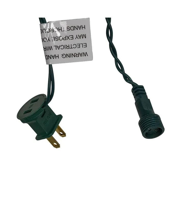 16' 50 Light UL Warm White Coaxial LED Bulk Decorator's Light Set With Green Wire 4
