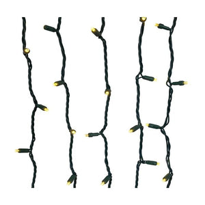 16' 50 Light UL Warm White Coaxial LED Bulk Decorator's Light Set With Green Wire 1