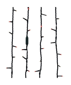 100 Light 16.5' UL Red & Pure White LED Green Wire Jingle Bright™ Light Set 2