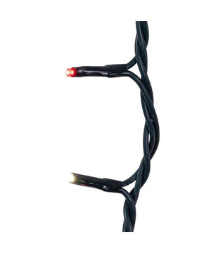 100 Light 16.5' UL Red & Pure White LED Green Wire Jingle Bright™ Light Set 3