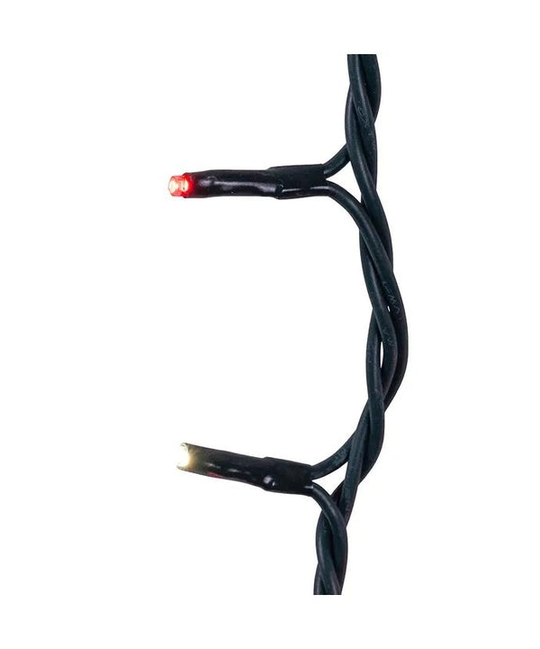 100 Light 16.5' UL Red & Pure White LED Green Wire Jingle Bright™ Light Set 3