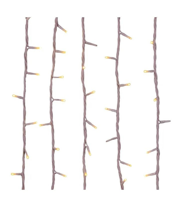 100 Light 16.5' UL Warm White LED White Wire Jingle Bright™ Light Set 2