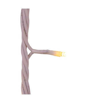 100 Light 16.5' UL Warm White LED White Wire Jingle Bright™ Light Set 3