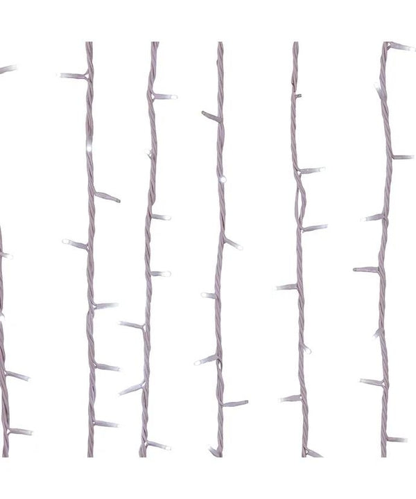 100 Light 16.5' UL Cool White LED Green Wire Jingle Bright™ Light Set 2