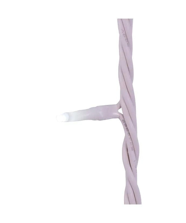 100 Light 16.5' UL Cool White LED Green Wire Jingle Bright™ Light Set 3
