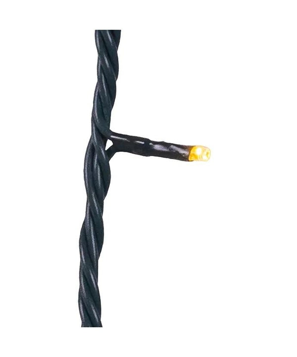 100 Light 16.5' UL Warm White 100% Soft Twinkle LED Green Wire Jingle Bright™ Light Set 3
