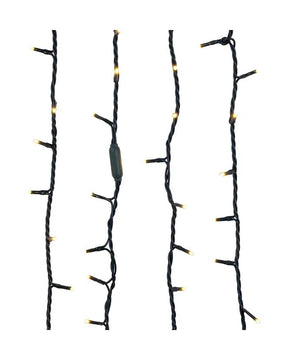 300 Light 49.8' UL Warm White LED Green Wire Jingle Bright™ Light Set 2