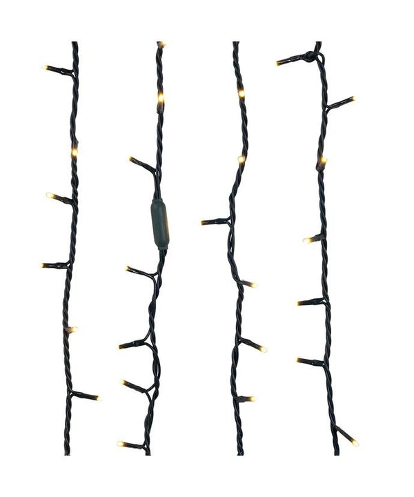 300 Light 49.8' UL Warm White LED Green Wire Jingle Bright™ Light Set 2