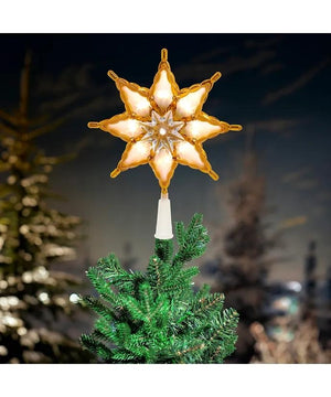 10" 18 Light LED Multifunction 8-Point Star Tree Topper 5