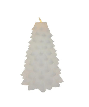 9" 8 Light Battery Operated Warm White LED White Flicker Flame Christmas Tree Candle 2