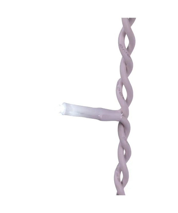 196 Light 9.4' UL Cool White LED Jingle Bright Icicle Light Set 2