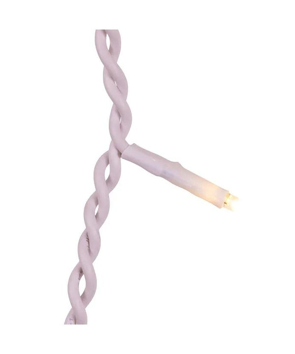 196 Light 9.4' UL Warm White LED Jingle Bright Icicle Light Set 2