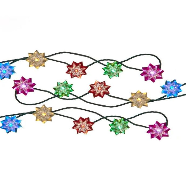 20 Light 15.7' Multicolor LED Flower Light Set 1