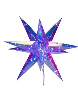 14.5" 72L RGB LED Magical Iridescence Holographic Foldable Starburst  With Remote 3