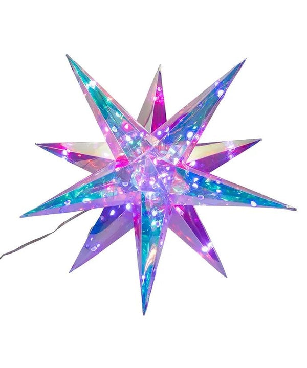 14.5" 72L RGB LED Magical Iridescence Holographic Foldable Starburst  With Remote 4