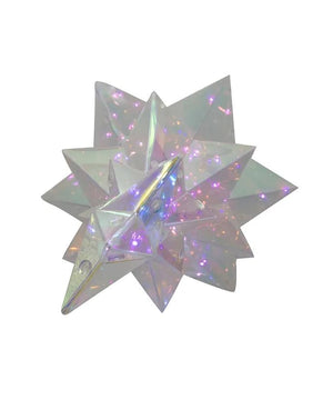 15" 100 Light Cool White Battery Operated Lighted Magical Iridescence Holographic Tabletop Christmas Tree 3