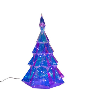 20" 60 Light RGB Lighted Magical Iridescence Holographic Tabletop Christmas Tree with Remote 2