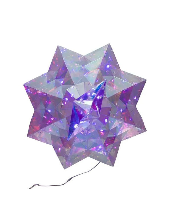 20" 60 Light RGB Lighted Magical Iridescence Holographic Tabletop Christmas Tree with Remote 4