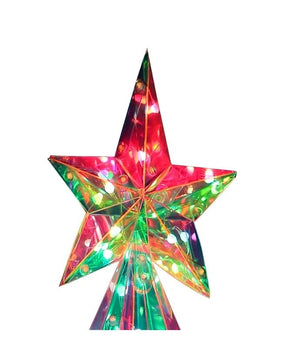 25.5" 80 Light RGB Lighted Magical Iridescence Holographic Tabletop Christmas Tree with Remote 2