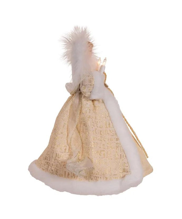 10 Light 10" Natural Angel Tree Topper 2