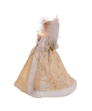 10 Light 10" Natural Angel Tree Topper 4