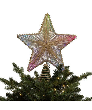 11.5" 27 Light Multicolor LED SMD Star Tree Topper 4