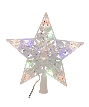 11 Light 8.65" Multicolor LED Star Treetop With Remote 2