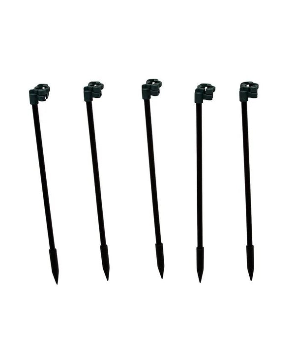 14' 40 Light 10-Piece Pure White & Warm White Jumbo LED Bubble G40 String Yard Stakes 3