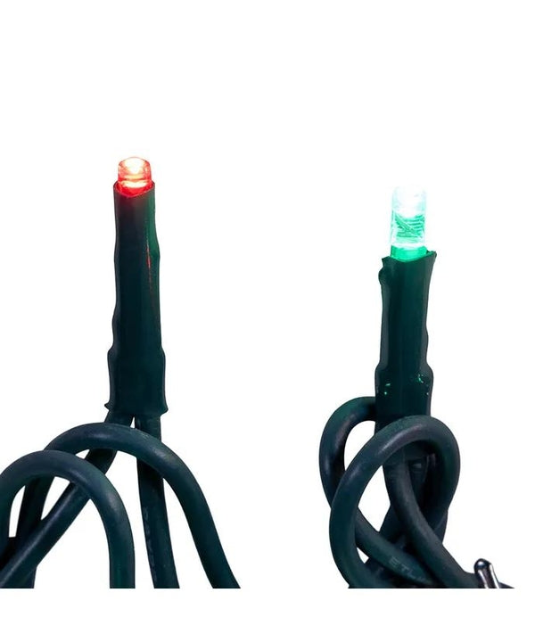 300 Light 49.8' UL Red & Green LED Green Wire Jingle Bright™ Light Set 3