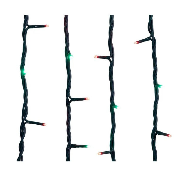 300 Light 49.8' UL Red & Green LED Green Wire Jingle Bright™ Light Set 1
