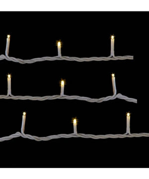 300 Light 49.8' UL Warm White LED White Wire Jingle Bright™ Light Set 4