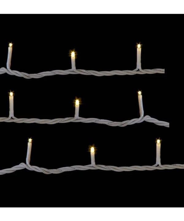 300 Light 49.8' UL Warm White LED White Wire Jingle Bright™ Light Set 4