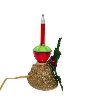 6.9" Tripple Holly Berry Bubble Light Candelabra 4