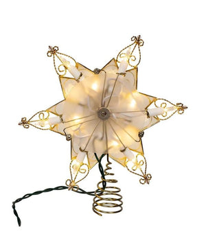 10 Light 9.6" LED Star With Twisted Scroll Accents Tree Topper 2
