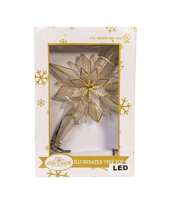 10 Light 10.5" LED Capiz Bethlehem Star Tree Topper 4