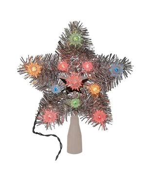 11 Light 8" UL Multicolor Retro Star Treetop 2